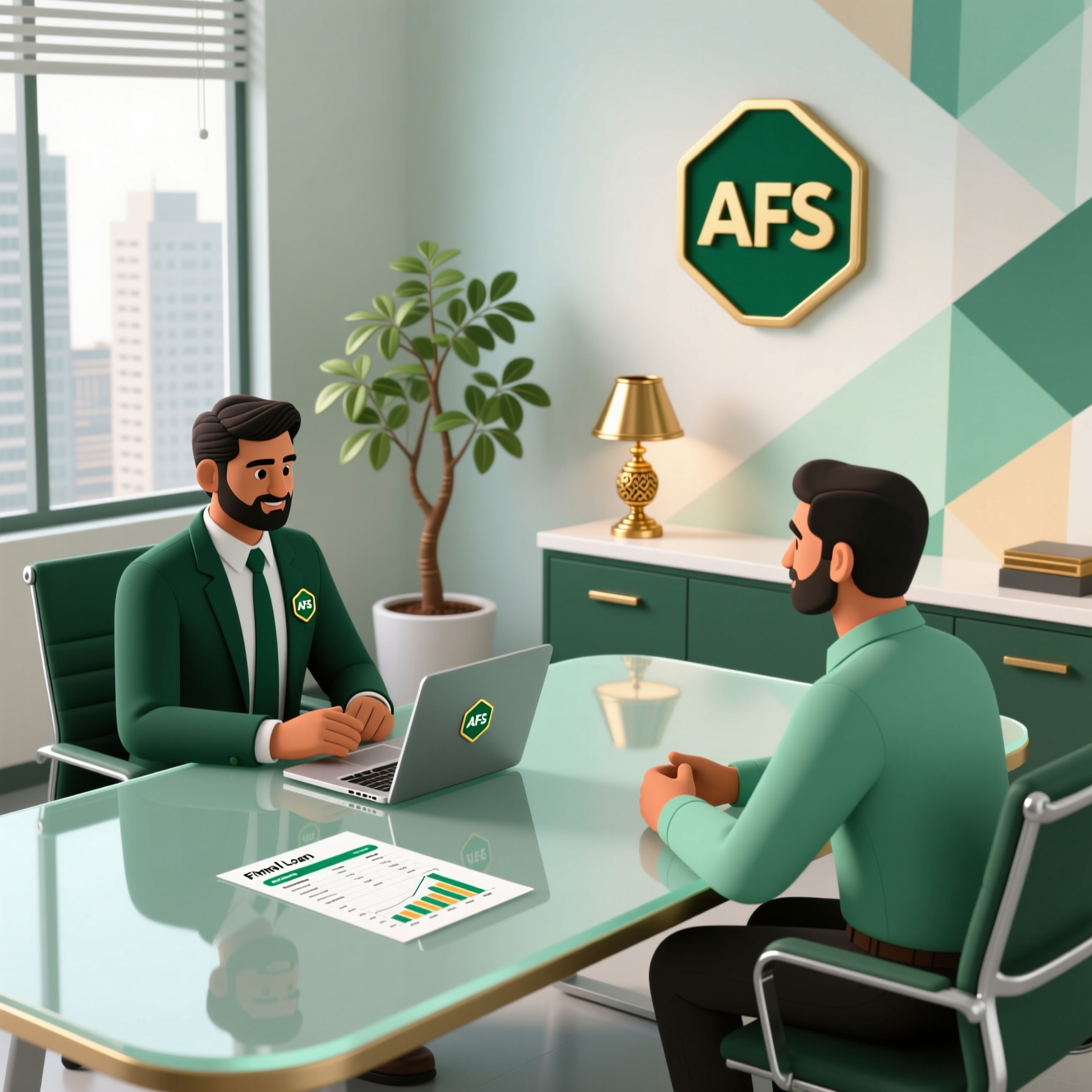 Customer discussing a personal loan with a relationship manager